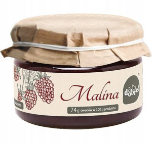 KONFITURA MALINOWA dżem bez konserwantów 295g