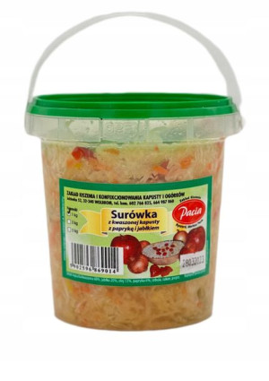 Surówka z kwaszonej kapusty z papryką jabłkiem 1kg