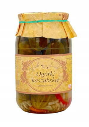Ogórki kaszubskie konserwowe 870g - Rajski Smak