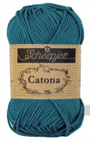 Włóczka Scheepjes Catona 400 / 50 g - petrol