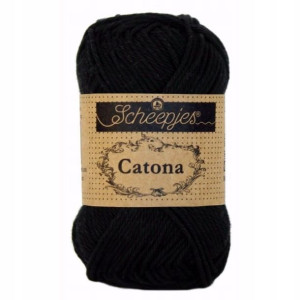 Włóczka Scheepjes Catona 110 / kruczoczarny