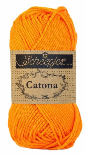 Włóczka Scheepjes Catona 281 / 50 g - mandarynka
