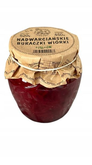 Nadwarciańskie Specjały Buraczki Wiórki 520g