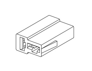 Obudowa konektorowa ONP MC 6,3 V2 2P "T" ( sprzedawana po 20 szt ) ELMOT