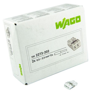 Szybkozłączka 2x0,5-2,5mm2 2273-202 WAGO