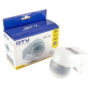 Czujnik ruchu biały wewnętrzny 800W IP44 12m CR-13 Lighting GTV