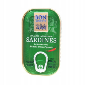 Sardynki portugalskie w pikantnej oliwie 120 g