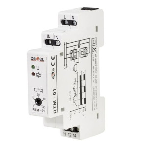 Regulator temperatury 5-40 st. C bez sondy 230V RTM-01 ZAMEL