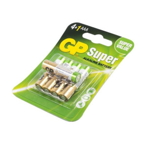Baterie alkaliczne typu cienki paluszek AAA 5 sztuk w komplecie GP SUPER LR