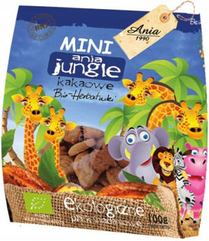Ciastka Kakaowe Mini Jungle Bio 100 G - Bio Ania