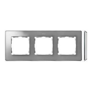 Ramka potrójna aluminiowa chromowana 8201630-093 Simon 82 Detail Kontakt-Si