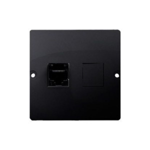 Gniazdo telefoniczne pojedyncze RJ12 grafit mat BMT1.02/28 Simon Basic Kont