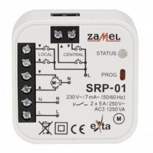 Sterownik rolet dopuszkowy przewodowy SRP-01 ZAMEL
