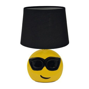 Żółta lampka biurkowa emotikonka E14 BLACK EMO IDEUS
