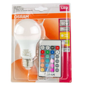 Żarówka LED ciepła z pilotem sterującym 9W/827 +2700K E27 LEstarD STAR OSRA