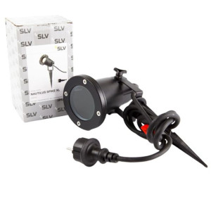 Czarna lampa ogrodowa wbijana reflektor Nautilus Spike  227410  SLV