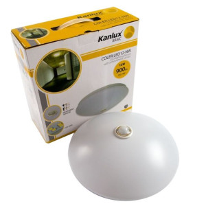 Lampa led z czujnikiem ruchu na klatkę COLER LED12-NW 12W 900lm 4000K fi260