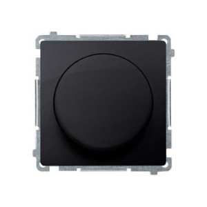 Ściemniacz do LED ściemnialnych naciskowo-obrotowy grafit mat BMS9L.01/28 S