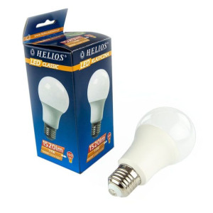Klasyczna żarówka LED ciepła 14W-100W E27 3000K 230V A60 1520lm HELIOS