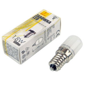 Żarówka tablicowa E14 ciepła 1,8W-15W 130lm LED-CYL-6xSMD E14 CB RUMLUX