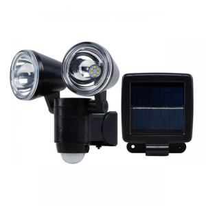 Naświetlacz LED z czujnikiem i panelem solarnym 6W IP44 360lm 6000k zimny V