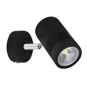 Oprawa ścienno-sufitowa czarna COB LED TOKYO LED 8W 03209 Ideus