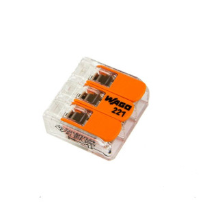 Złączka uniwersalna 3x 0,5-6mm2 z dźwigniami 221-613 WAGO