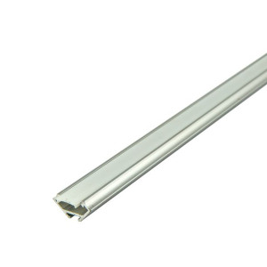 Profil aluminiowy narożny, wer. A, dł.2m klosz mleczny zaślepki LUMINES