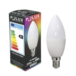 Żarówka świeczka LED SMART RGB E14 4,5W ciepła Polux