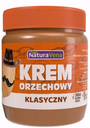 Krem orzechowy klasyczny 100% b/c 340g NATURAVENA