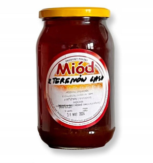 MIÓD LEŚNY miód z terenów leśnych 1,2kg NATURALNY