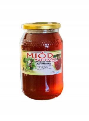 MIÓD MALINOWY lokalna pasieka z BESKID 1,2KG