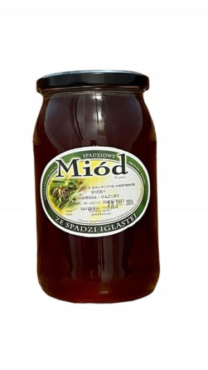 Miód Spadziowy Iglasta Spadź 1,2 Kg Najzdrowszy!