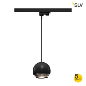 Oprawa wisząca do szyn 3-fazowa LIGHT EYE 150 QPAR111 czarna-chrom max. 75W