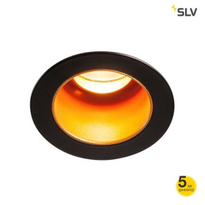 Wpuszczane oczko sufitowe czarno-złote HORN MEDI LED 650 lm  3000k 15° SLV