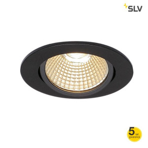 Ruchome oczko sufitowe czarne LED New Tria 68 ok LED SLV