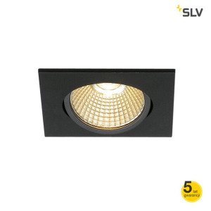 Oprawa sufitowa do wbudowania  czarna New Tria 68 kwadratowa LED SLV