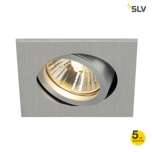 Oprawa led sufitowa kwadratowa z aluminium New Tria 68 QPAR 51 SLV