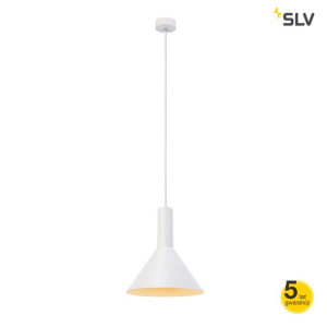 Wisząca lampa sufitowa biała E27 23W Phelia M 1002137 SLV