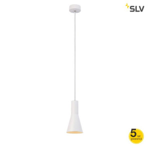 Biała lampa sufitowa wisząca E27 23W Phelia Cone 1002139 SLV