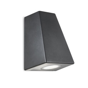 Kinkiet ogrodowy aluminiowy POLUX BOSTON GLA37TPW1BK 1xGU10 trapez prosty d