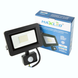 Naświetlacz z czujnikiem ruchu 30W MAXLED SUPRAI LED SMD IP65 2310lm 6000K