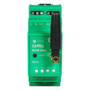 Odbiornik Wi-Fi 4-kanałowy na szynę ROW-04m Supla Zamel