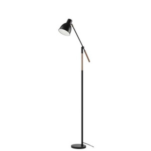 Lampa podłogowa minimalistyczna E27 EDWARD 150 cm czarna Z7606 EMOS