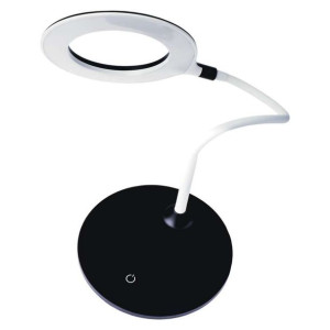 Nowoczesna lampka biurkowa LED biało-czarna 7W 4000K 42xLED 400lm BELLA Z75