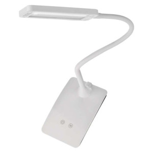 Lampa biurkowa LED EDDY biała 6W ściemnialna 3 barwy światła Z7599W EMOS