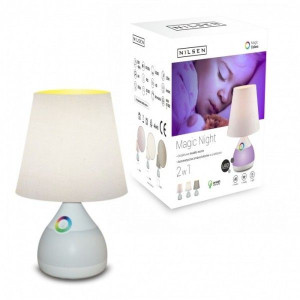 Nocna lampka led dla dziecka biała/ecru 6W 3000K Magic Night Ecru DN006 Nil