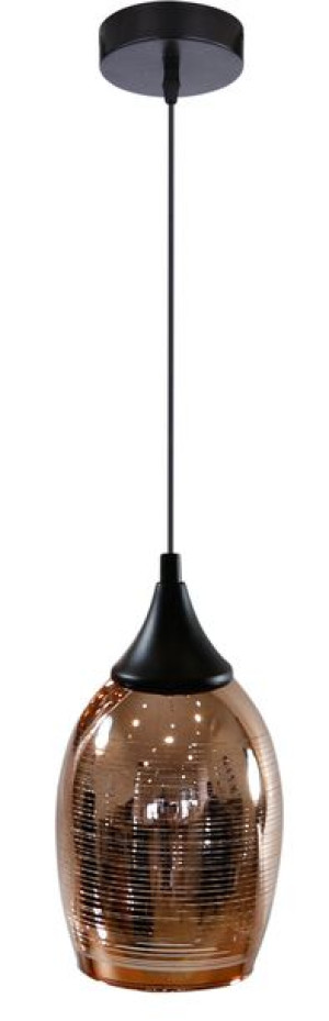 Lampa sufitowa z lustrzaną powierzchnią miedziana 1x60W E27 Marina 31-51622