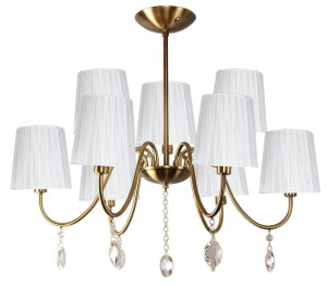 Żyrandol z efektownymi kryształkami 9X40W E14 SORENTO 39-38173 Candellux