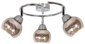 Lampa sufitowa spirala chromowana 3xE14 10W FORT 98-62833 Candellux